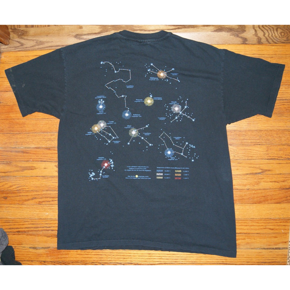 Vintage Superstars Shirt Mens 2XL Constellation Liberty Graphics 90s AOP 2 Sided - Picture 5 of 11